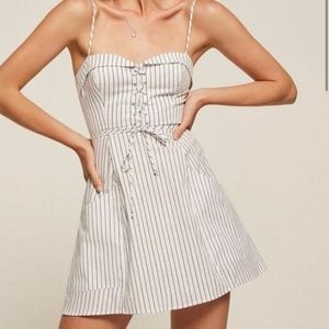 Reformation Lorimer Striped Sundress Mini